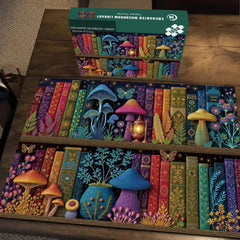 Verzauberte Pilzbibliothek, 1000 Teile Puzzle