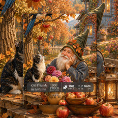 Old Friends in Autumn Jigsaw Puzzle 1000 Pieces