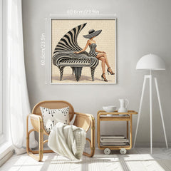 Monochrome Piano Muse Jigsaw Puzzle 1000 Pieces