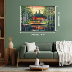 Sunset Stories by the Cabin Jigsaw Puzzle 1000 Pieces