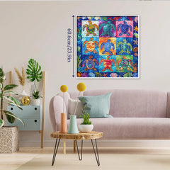 Colorful Ocean Turtles Jigsaw Puzzle 1000 Pieces