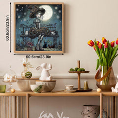 Mondhell gotisches Mädchen Puzzle 1000 Stücke