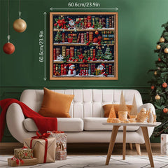 Christmas Bookshelf Jigsaw Puzzle 1000 Pieces