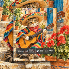 Guitar Cat Jigsaw Puzzle 1000 Pieces