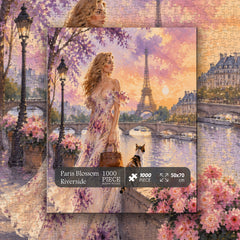 Paris Blossom Riverside Jigsaw Puzzle 1000 Pieces