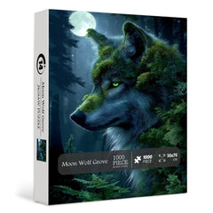 Mond Wolf Grove Puzzle 1000 Teile