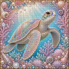 Puzzle Gioiello Tartaruga Marina 1000 Pezzi