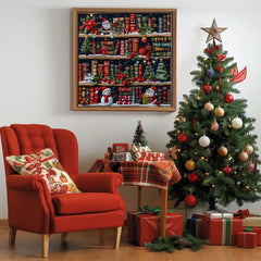 Christmas Bookshelf Jigsaw Puzzle 1000 Pieces