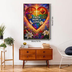 Puzzle Corazón de Fe 1000 Piezas