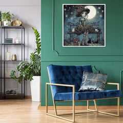 Mondhell gotisches Mädchen Puzzle 1000 Stücke