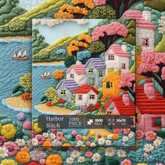 Harbor Stitch Jigsaw Puzzle 1000 Pieces