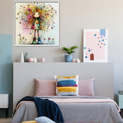 Puzzle per bambola con capelli floreali, 1000 pezzi