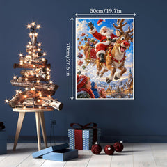 Reindeer Ride Jigsaw Puzzle 1000 Pieces