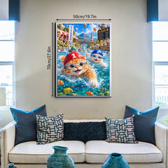 Swim Forward Bravely Jigsaw Puzzle 1000 Pieces