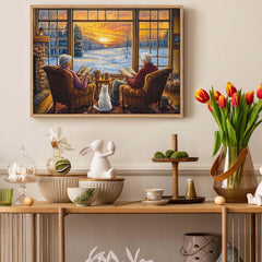 Fireside Warmth Jigsaw Puzzle 1000 Pieces