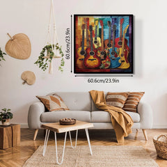 Guitare tissu puzzles 1000 pièces