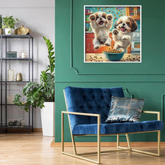 Shih Tzu Snack Time Jigsaw Puzzle 1000 Pieces