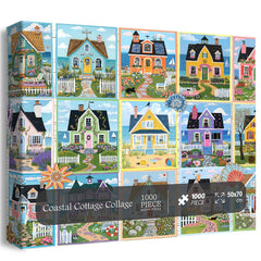 Coastal Cottage Collage Puzzle 1000 Teile