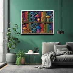 Verzauberte Pilzbibliothek, 1000 Teile Puzzle