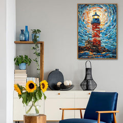 Mosaik -Leuchtturmpuzzle 1000 Teile