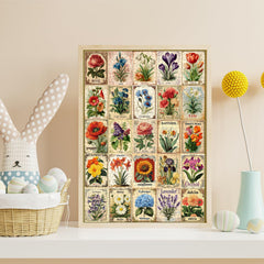 Vintage Floral Medley Jigsaw Puzzle 1000 Pieces