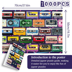 Puzzle di cassette vintage da 1000 pezzi