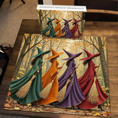 Autumn Witch Shadows Jigsaw Puzzle 1000 Pieces