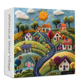 Whimsical Wool Village Rompecabezas de 1000 piezas
