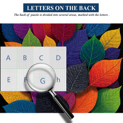 Feuilles colorées puzzle 1000 pièces