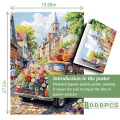 Flower Fragrance Town Jigsaw Puzzle 1000 Pieces