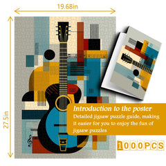Puzzle de guitare d'art moderne 1000 pièces