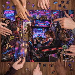 Neon Arcade Nights Jigsaw Puzzle 1000 Pieces