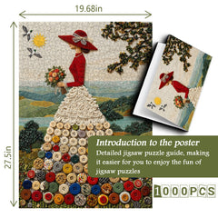 Button Skirt Jigsaw Puzzle 1000 Pieces