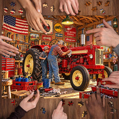 Tractor Repair Barn Jigsaw Puzzle 1000 Pieces