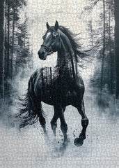 Puzzle Cheval au clair de lune 1000 pièces