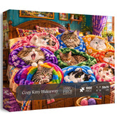 Cozy Kitty Hideaway Jigsaw Puzzle 1000 Pieces
