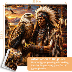 Tribal Spirit Eagle Jigsaw Puzzle 1000 Pieces