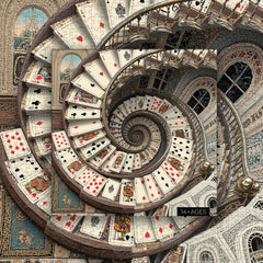 Card spiral staircase Jigsaw Puzzle 1000 Pieces