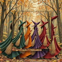 Autumn Witch Shadows Jigsaw Puzzle 1000 Pieces