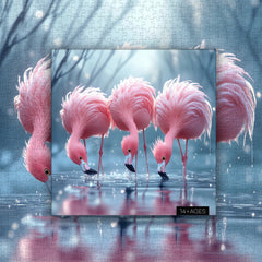 Blushing Flamingos Jigsaw Puzzle 1000 Pieces