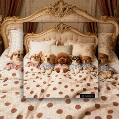 Snoozing Pup Posse Jigsaw Puzzle 1000 Pieces