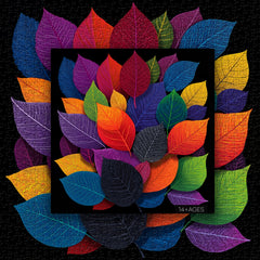 Feuilles colorées puzzle 1000 pièces