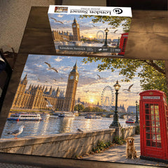 London Sunset Jigsaw Puzzle 1000 Pieces