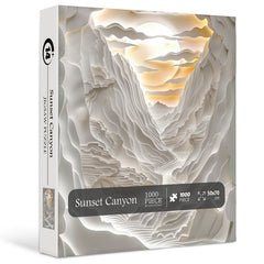 Puzzle en bois Sunset Canyon 1000 pièces