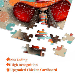Puzzle con ragazza dal cappello rosso, 1000 pezzi