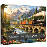Valley Steam Train Jigsaw Puzzle 1000 Pieces