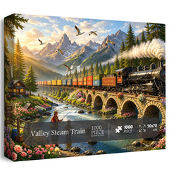 Valley Steam Train Jigsaw Puzzle 1000 Pieces