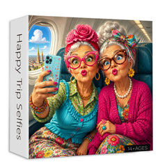 Happy Trip Selfies Jigsaw Puzzle 1000 Pieces