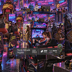 Neon Arcade Nights Jigsaw Puzzle 1000 Pieces
