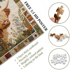 Stitched Calf Jigsaw Puzzle 1000 Pieces